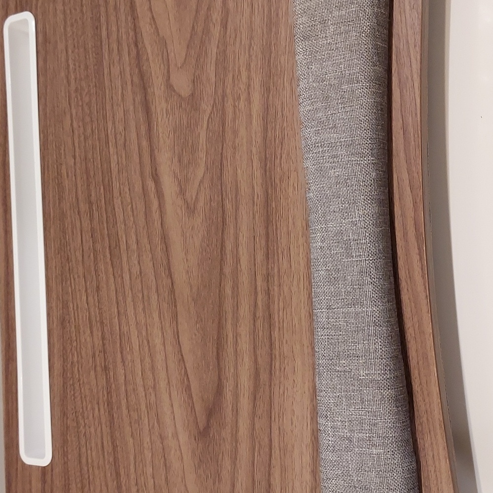 Laptop / Lap Desk with Gray Padded Cushion and Two Elastic Back Pockets - Picture 5 of 11